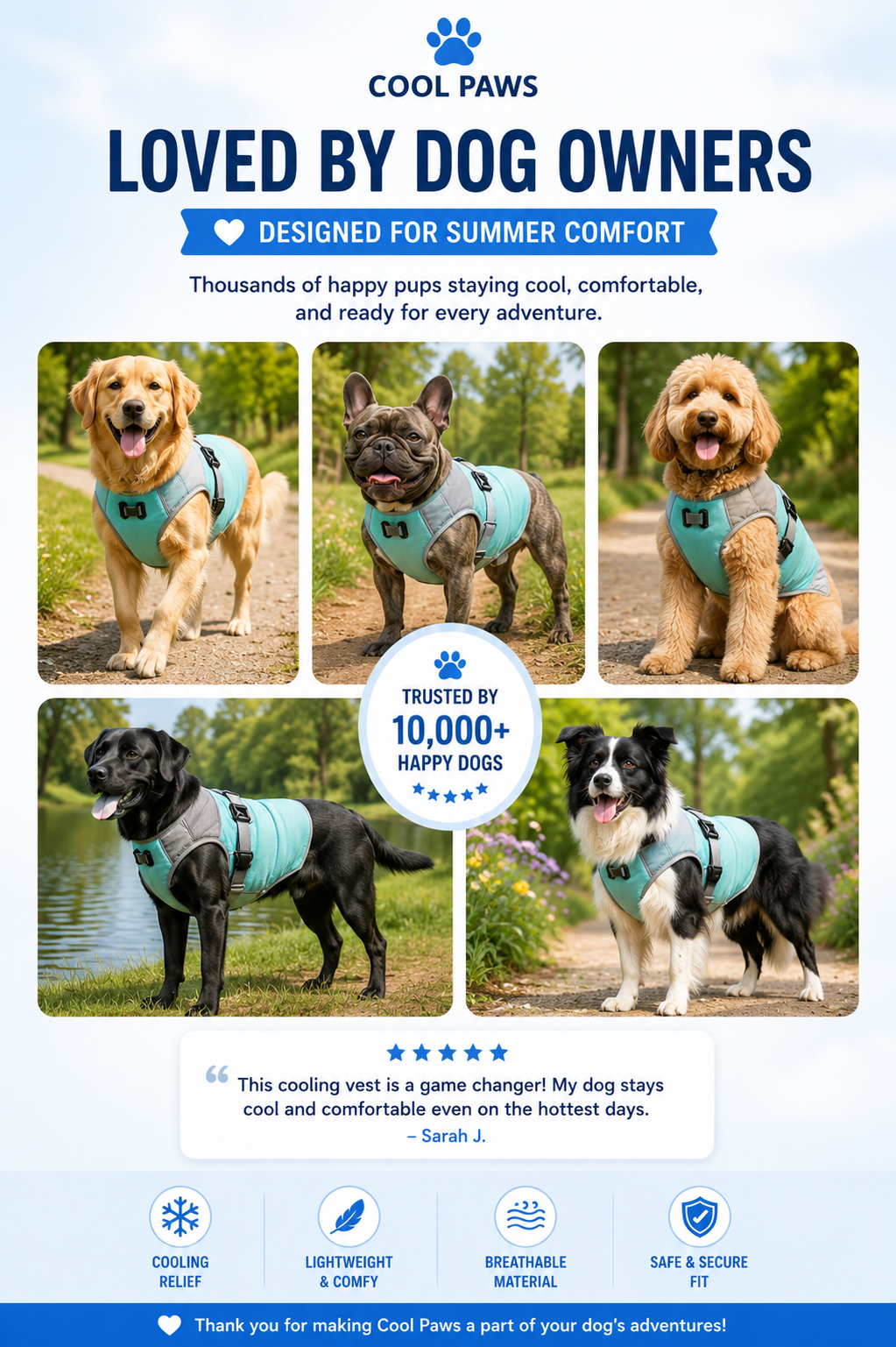 Cool Paws Cooling Vest