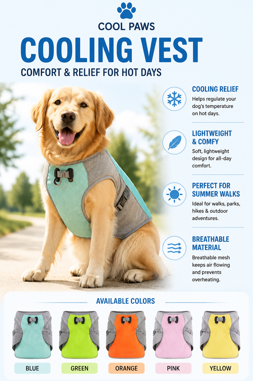 Cool Paws Cooling Vest
